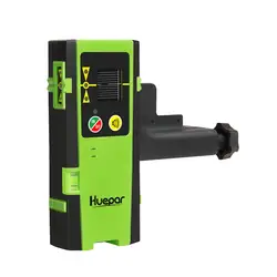 Huepar Digital Laser Detector for Pulsing Line Lasers Up to 200ft,,LED Displays,Red and Green Beams Laser Level Receiver