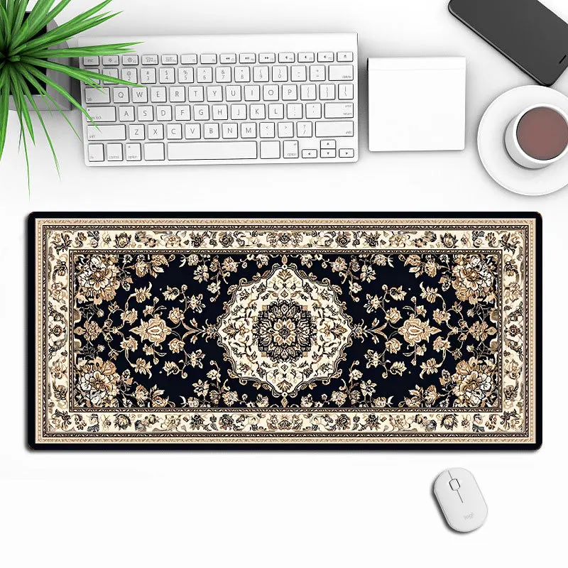 لوحة الماوس الفارسية كبيرة Xxl سجادة مكتب كبيرة عدم الانزلاق ماوس الحصير ألعاب البساط مكتب الملحقات منصات مكتب الكمبيوتر لوحة ماوس الألعاب #6