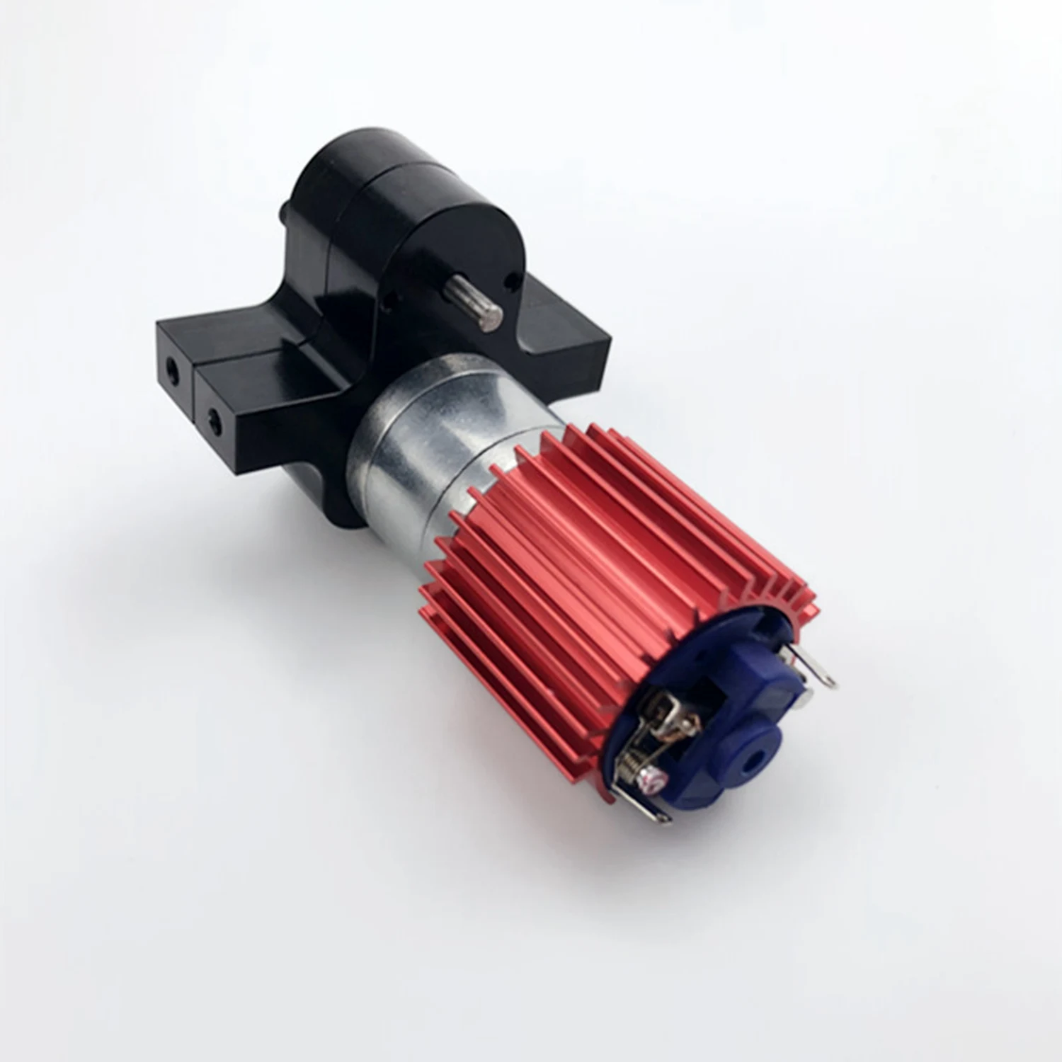 A92Z 1 Set Aluminum Alloy Rc Steering Linkage Rod Set & 1 Set 370 Brushed Motor+Alloy Heat Sink Gear Box Set With Steel Gears