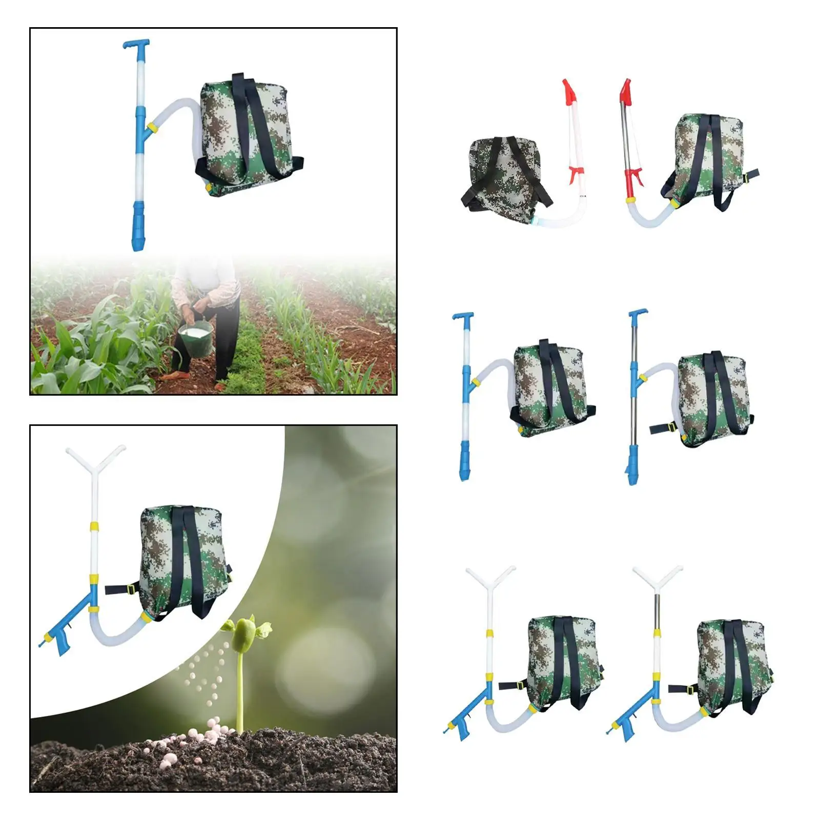 Fertilizer Spreader Gardening Adjustable Fertilizer Applicator Fertilizer Distributor for Garden Outdoor Broadcast Corn Lawn