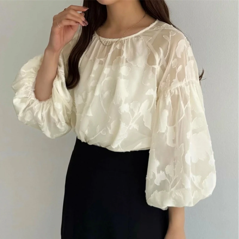 

2025 New Spring Summer Women Sun Protection Air Condition Shirts Loose Long Sleeve Chiffon Blouse Casual Outdoor Beach Wear