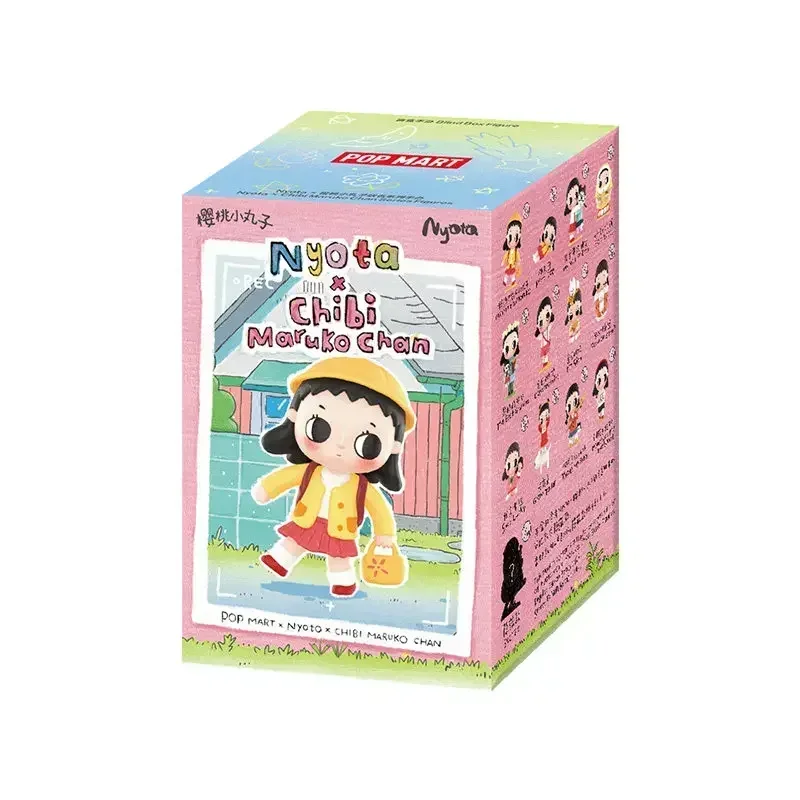 POP MART Nyota Chibi Maruko Chan Serie Desktop-Puppe Mystery Box Überraschungstüte Ornament Figuren Wohndekoration Mystery Spielzeugbox