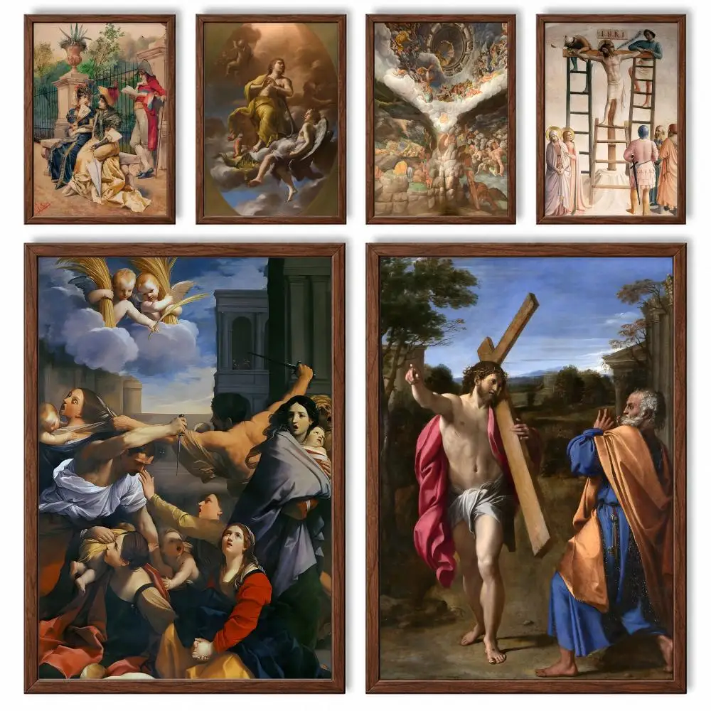 Classic Italian Early Renaissance Painter Guido di Pietro Poster Self-adhesive Waterproof Paper Room Wall Decor
