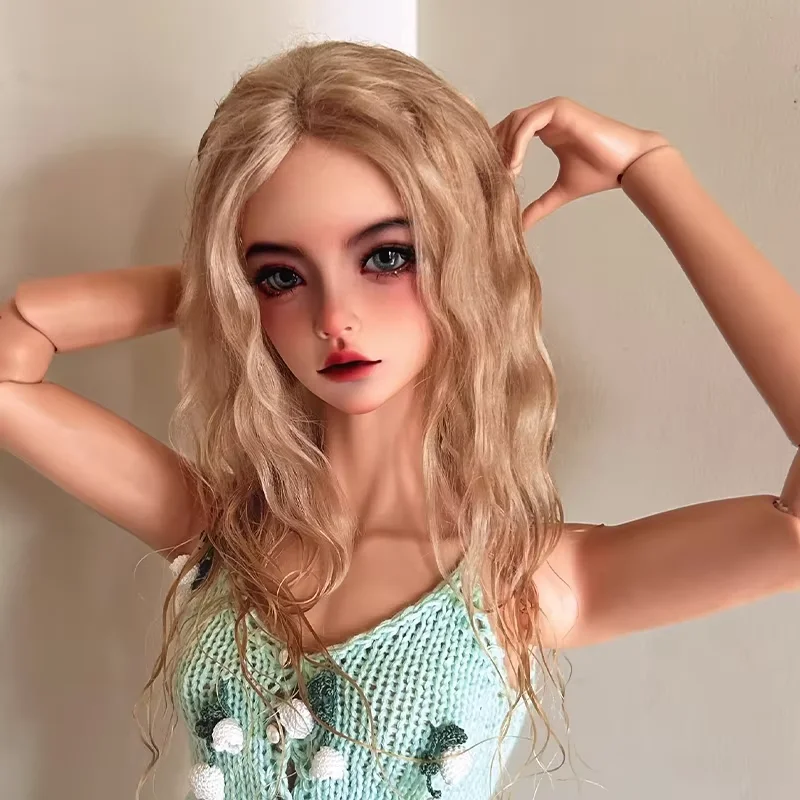 Neue Bjd Puppe 1/3 Mari schöne Frau braune Haut Körper Make-up Kopf hochwertiges Harz Spielzeug Geschenk Engel Puppen in Angebote Spot Make-up
