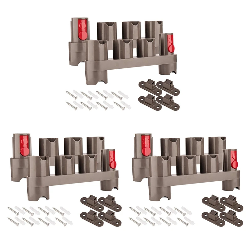 

3X Vacuum Cleaner Brushes Tool Accessory Attachment Organizer Docking Station Wall Mount Holder For Dyson V7 V8 V10 V11global St