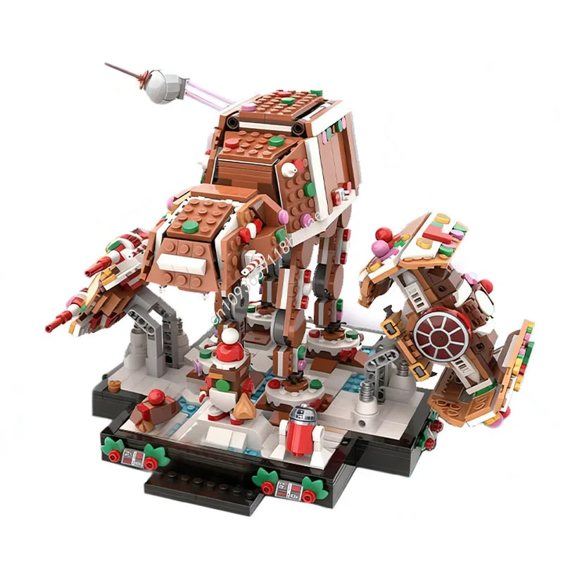 New 40806 Expansion Pack - Gingerbread SW Diorama Model Building Blocks Diy Assembly Education Toys Kids Christmas Gifts