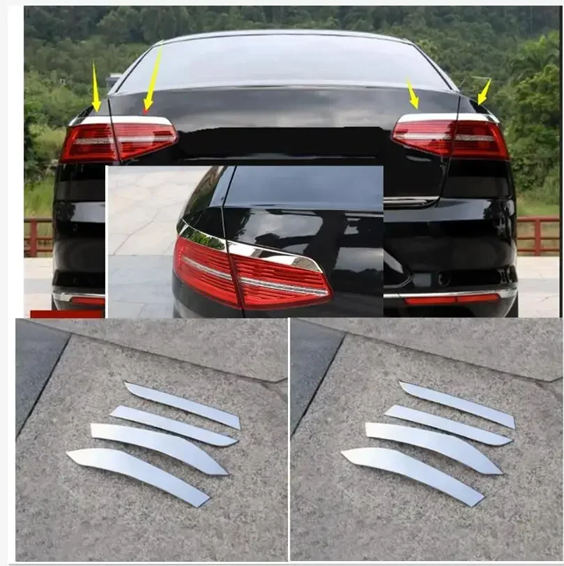 

for 2016 2017 2018 VW passat b8 sendan European Version rear light lamp sticker trim strip matte
