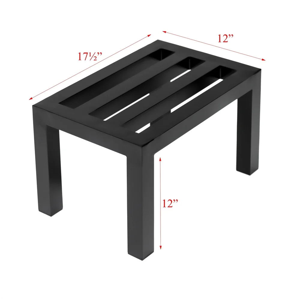 Aluminum Dunnage Rack Pallet Rack 330lb Capacity Portable Heavy Duty Storage Solution Warehouse Garage Restaurant Use