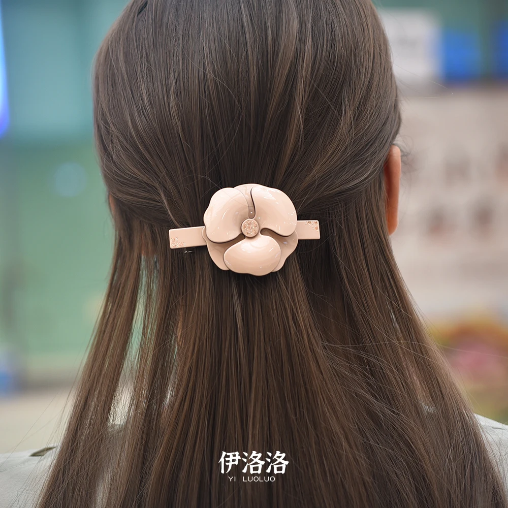 Women Headwear Flower Rhinestone Hair Clip Fashion Vintage Hair Barrette Cute Hair Accessories For Women