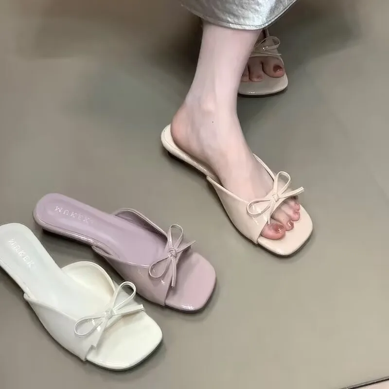 

2025 NEW Elegant and comfortable Slippers Women Summer New Fashionable Popular Outdoor Wearable Sandals Женская обувь