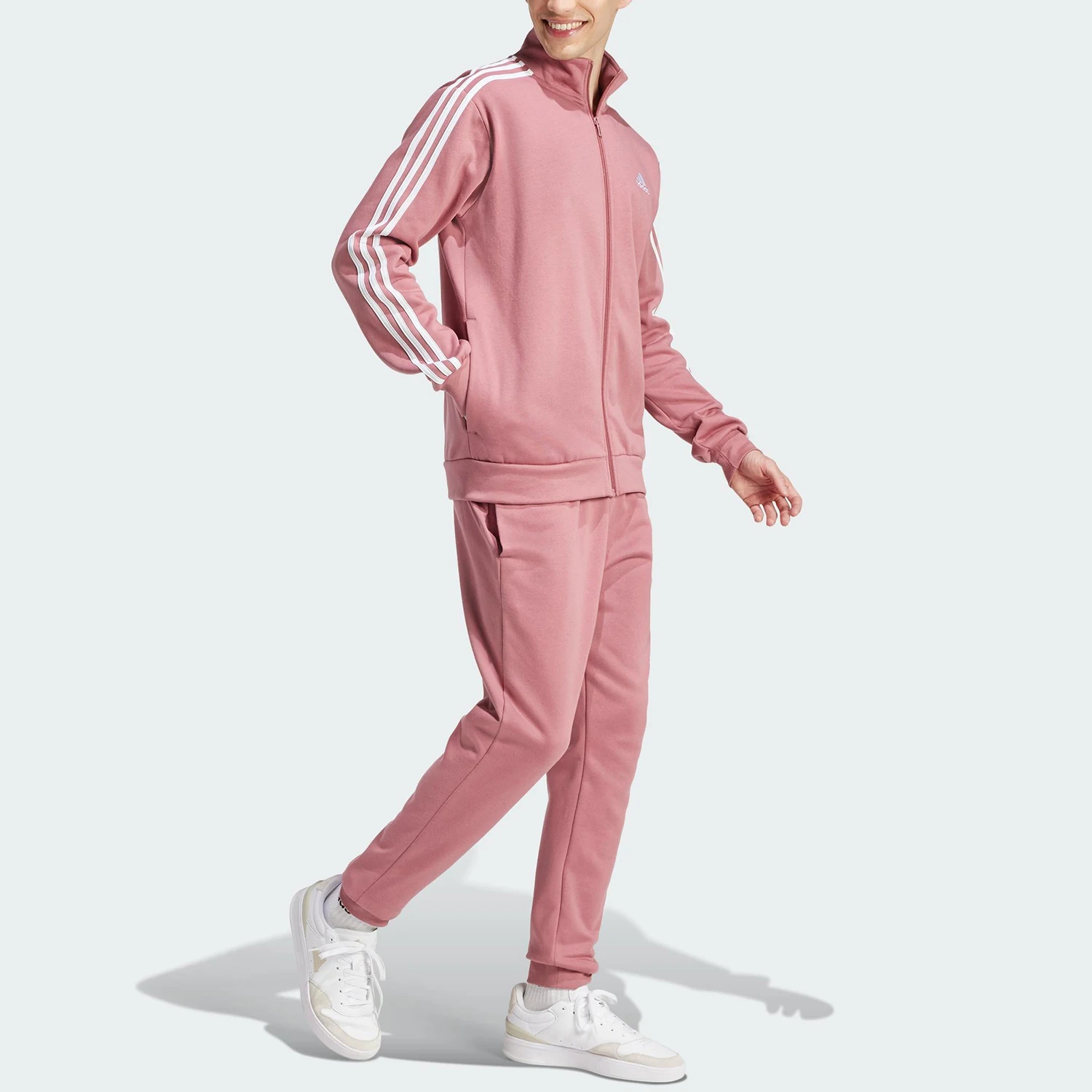 Adidas genuine 2026 spring edition men's and women's stand collar slim embroidery set IY6661