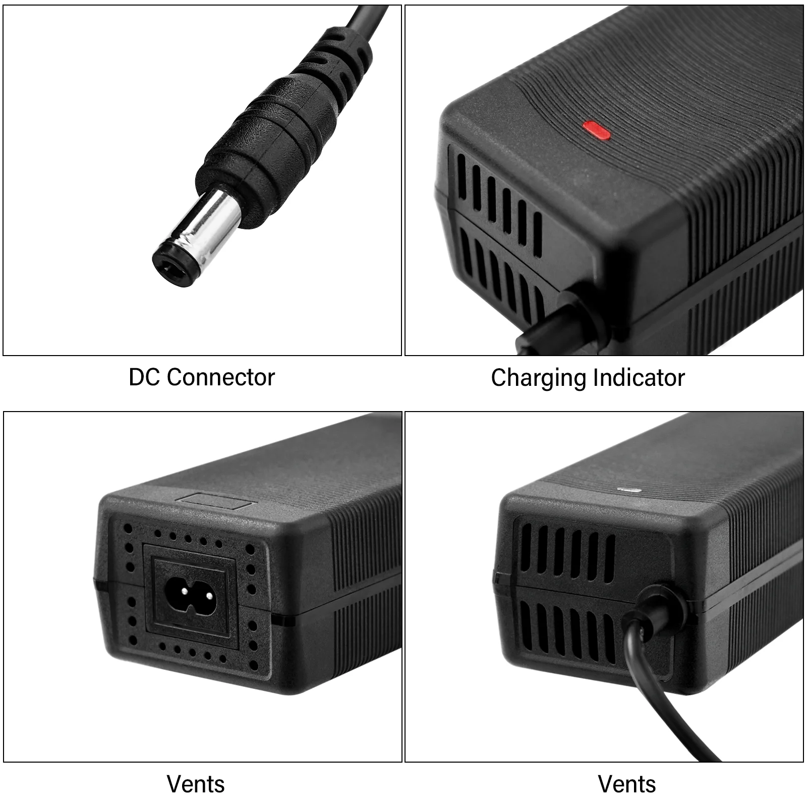 48V バッテリー充電器 2A 4A 5A リチウム電池パック用 54.6V スマート