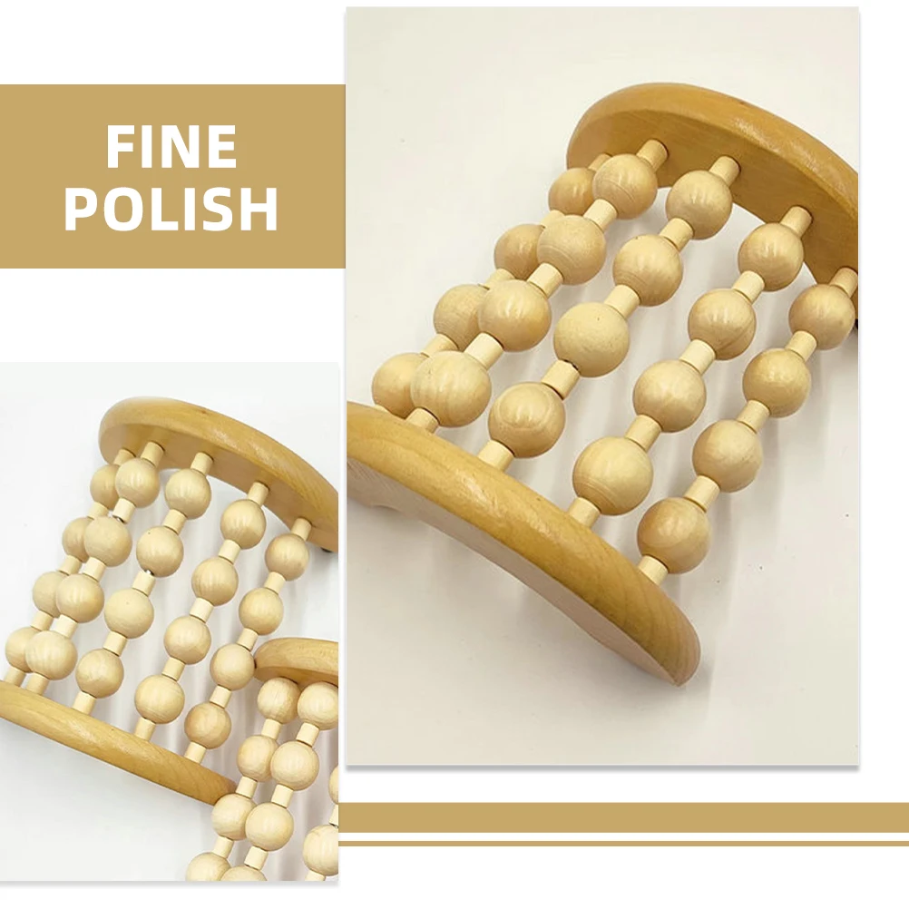 

Экологичный деревянный ролик-массажер для ног для облегчения боли в ногах и литках и спине, эргономичный инструмент для точечного массажа при напряжении всего тела