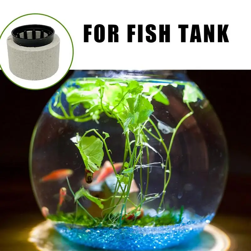 Aquarium Plant Weights Ceramic Water Plant Weights Pot Anti-Floating Aquarium Decoration Fish Tank Landscape Decoration