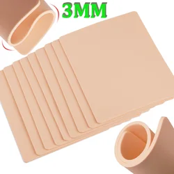 17/13/9/6/4/2pcs 3MM Tattoo Practice Skin Silicone Fake Skin Double-Sided Permanent Makeup Training Tattoo Accessories Supplies