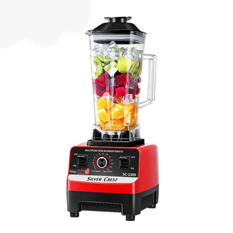 Single Cup Heavy-duty Commercial Blender, Juicer, Fruit Food Processing Machine, High-power Juice Crusher