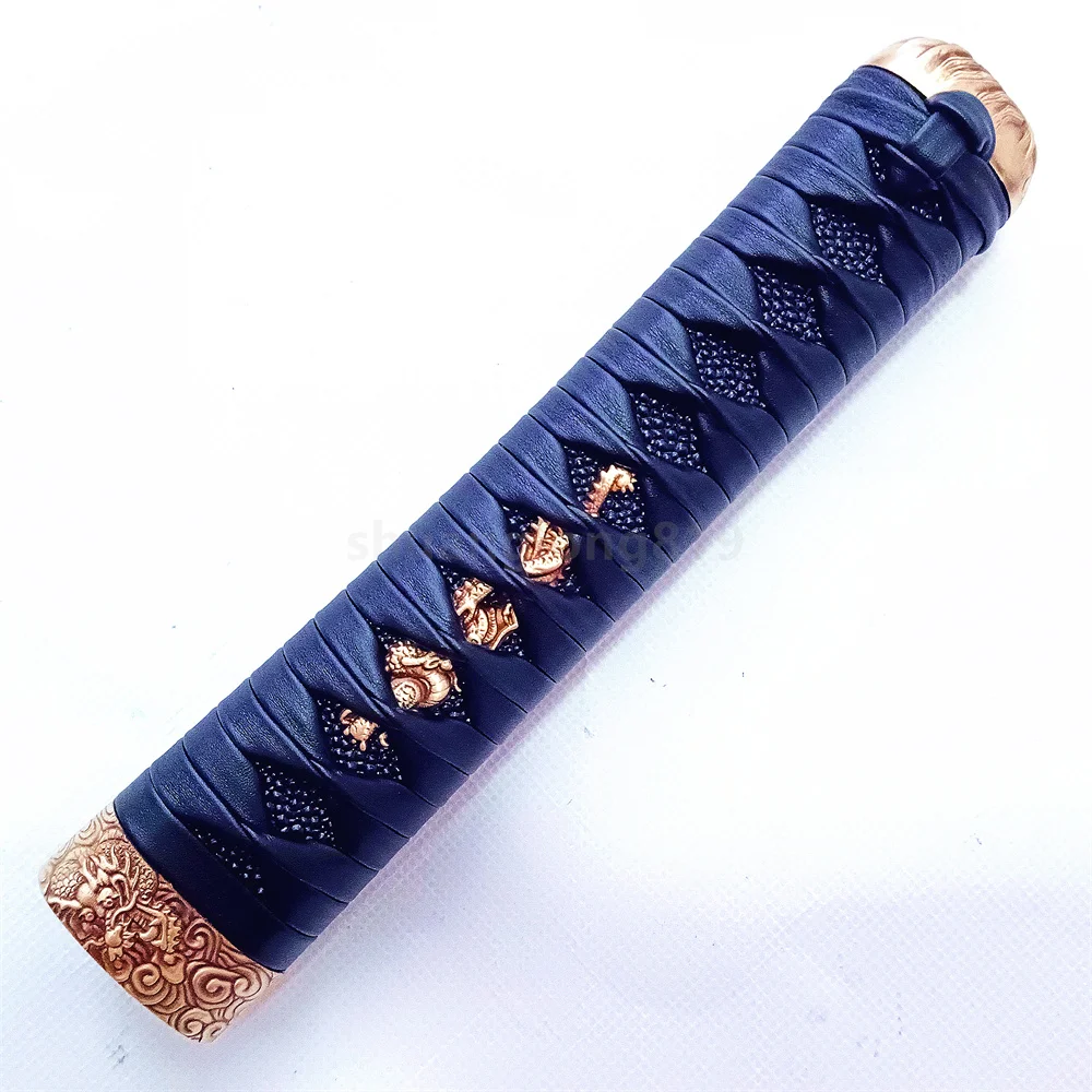 20cm Tsuka Hilt Handle Copper Brass Fuchi Kashira Menuki For Japanese Real Japan Ninja Wakizashi Samurai Katana Sword Fittings