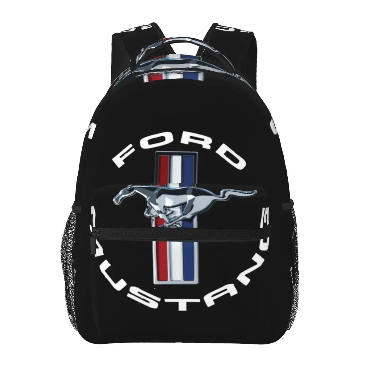 Ford Mustang Backpacks Boys Girls Bookbag Children School Bags Cartoon Kids Rucksack Shoulder Bag Large Capacity