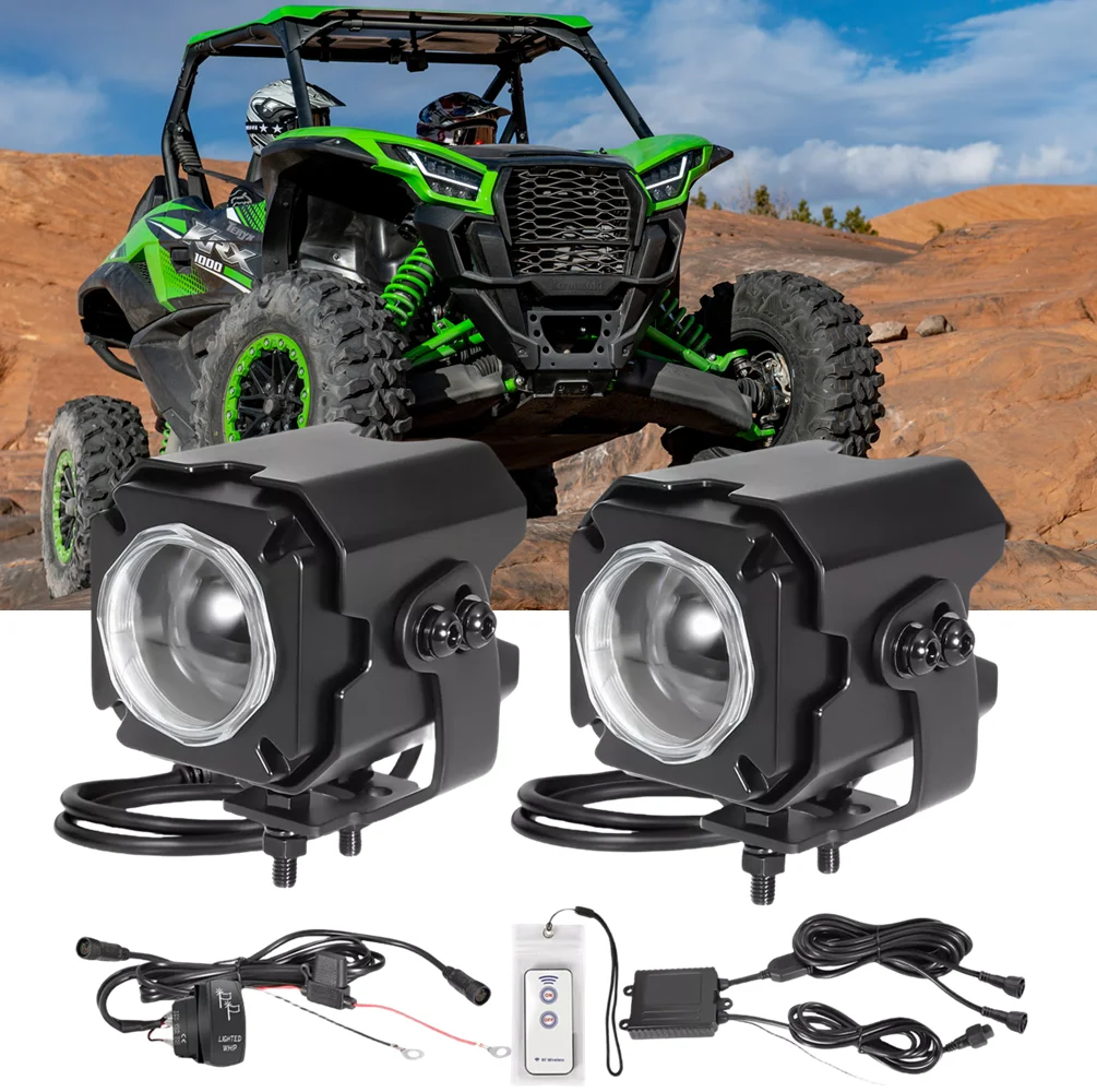 RGBW LED Peitsche Lichter Whipless Cube Fernbedienung für LKW Pickup RZR Can-am UTV Whipless Pods RGBW Antenne Chase Licht Kit