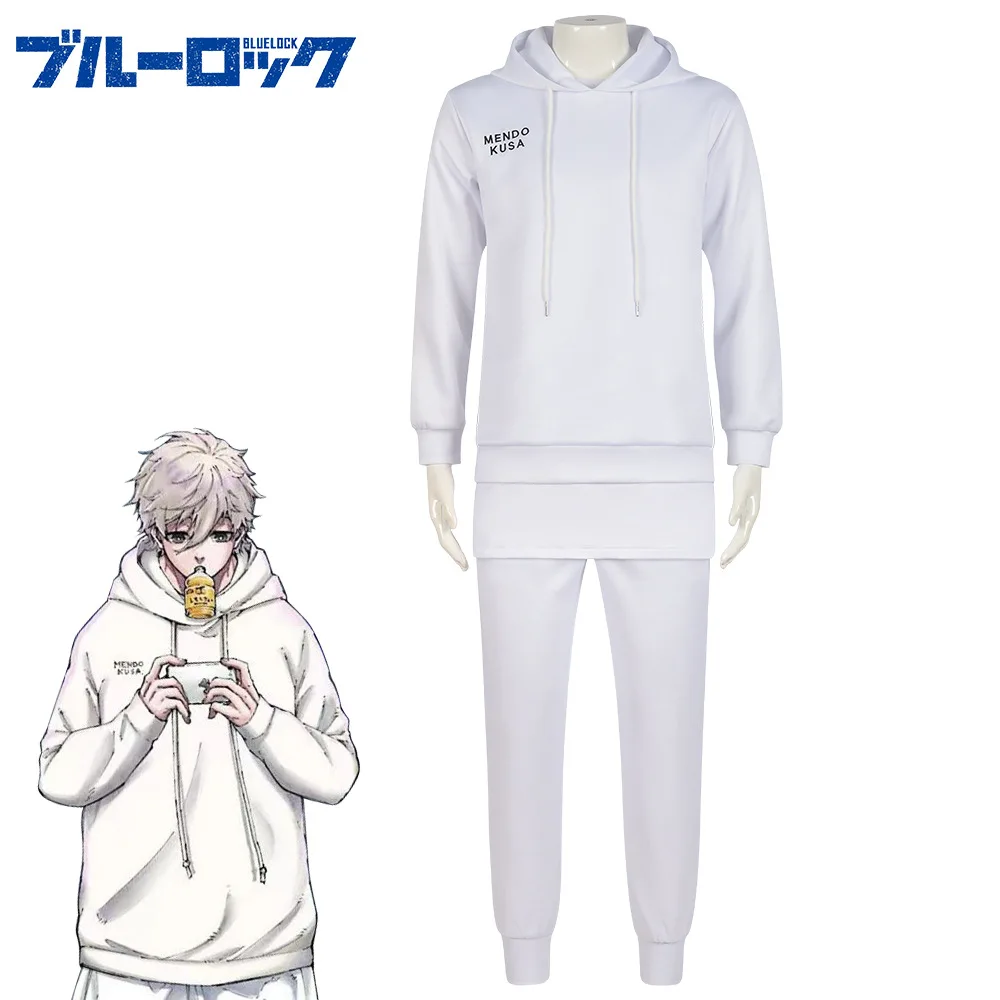 

Anime Blue Lock Seishiro Nagi Cosplay Costume Hoodie Pants Outfits Fantasia Men Boys Halloween Carnival Party Disguise Clothes