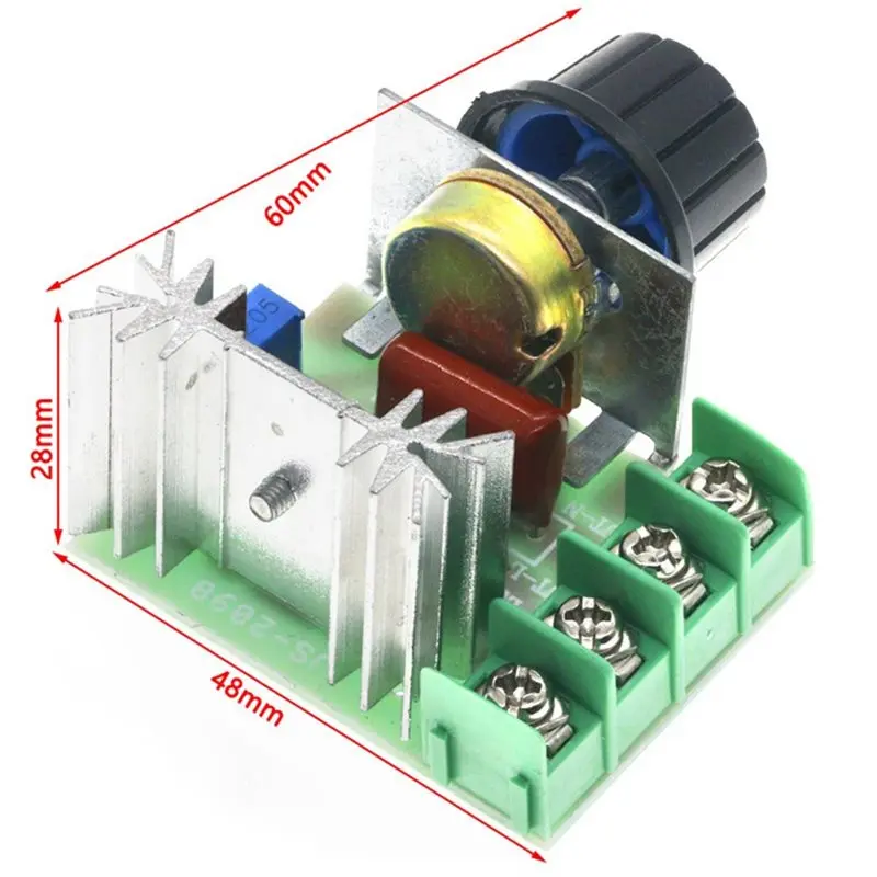 【PHONE ACCESSORY】Electronic Voltage Regulator Module 3PCS 2000 SCR Dimming Dimmer Motor Speed Controller Thermostat