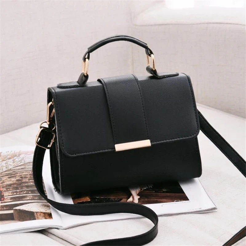 Women Fashion PU Leather Shoulder Small Flap Crossbody Handbags Top Handle Messenger Bags High Quality Luxury Ladies Hand Bag