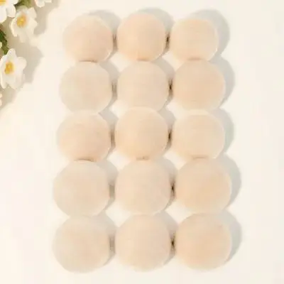 15Pcs Wooden Hockey Balls Natural Hardwood No-Bounce 5Cm Diameter Hockey Training Equipment Indoor Outdoor Stickhandling Balls
