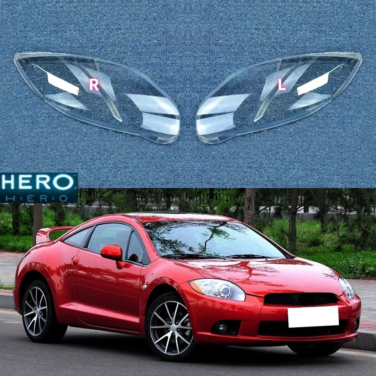 

For Mitsubishi Eclipse 2008 2009 Headlight Lens Cover Transparent Lampshade Headlamp Shell Plexiglass Auto Replacement Parts
