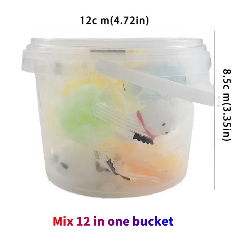 Urocze zwierzaki w kształcie małych pierogów, zabawka antystresowa z miękkiej gumy, mały upominek na powrót do szkoły.