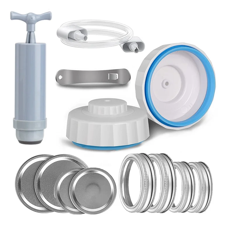 Jar Vacuum Sealer,Vacuum Sealing Kits for Regular-Mouth and Wide-Mouth Jars, Canning Sealer with Vacuum Pump