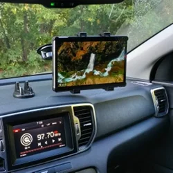Tablet Car Holder Stand For iPad Air 1 2 Mini 2 3 4 Pro 9.7 10.5 Universal Windshield Car Mount For 7-11 inch Samsung Tab