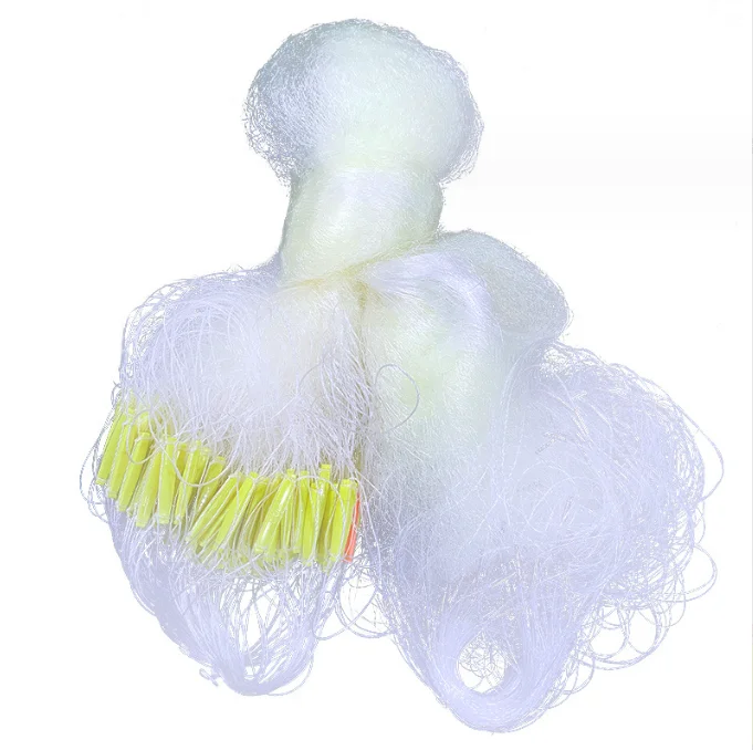 

3 Layers Fishing Gill Net Pacific Drift Net Float and Lead Sinker Soft Fishing Net Strong Knot with Plastic Single PA 3m 4m 6m