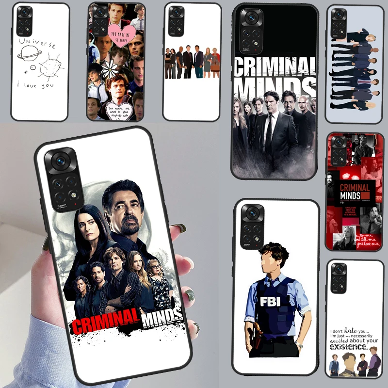 Criminals Minds TV Case For Redmi Note 11 10 8 9 12 Pro Plus Note 12S 11S 10S 9S Cover For Redmi 12C 9C 10C 10A