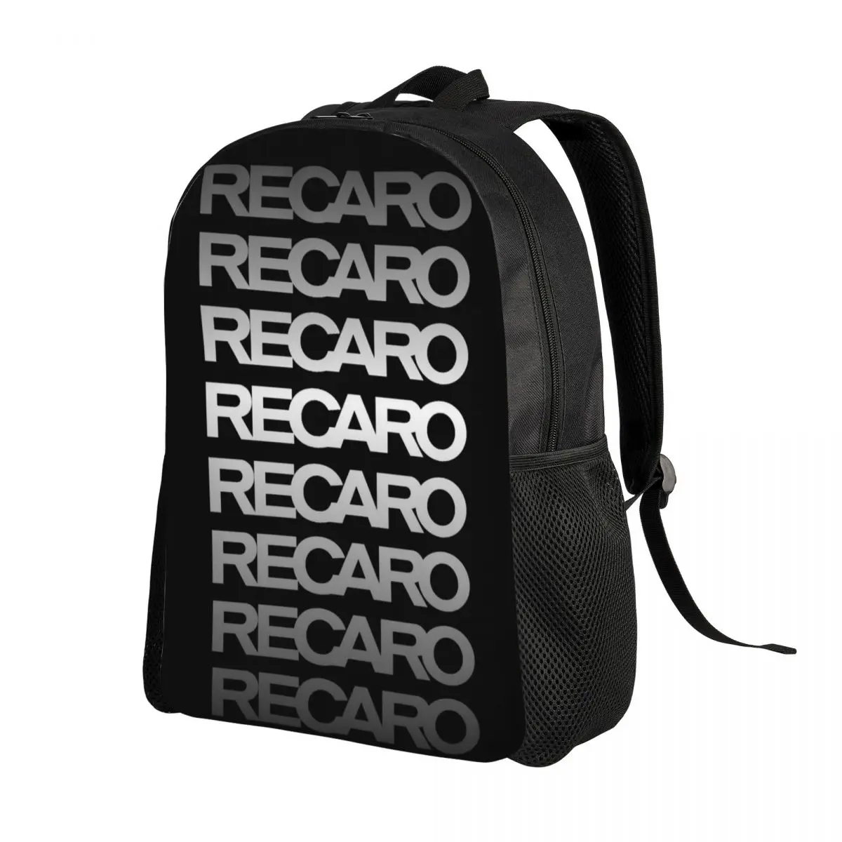 Recaros Logo Laptop Mochila para mulheres e homens, Moda Bookbag para a escola, Bolsa para estudante universitário