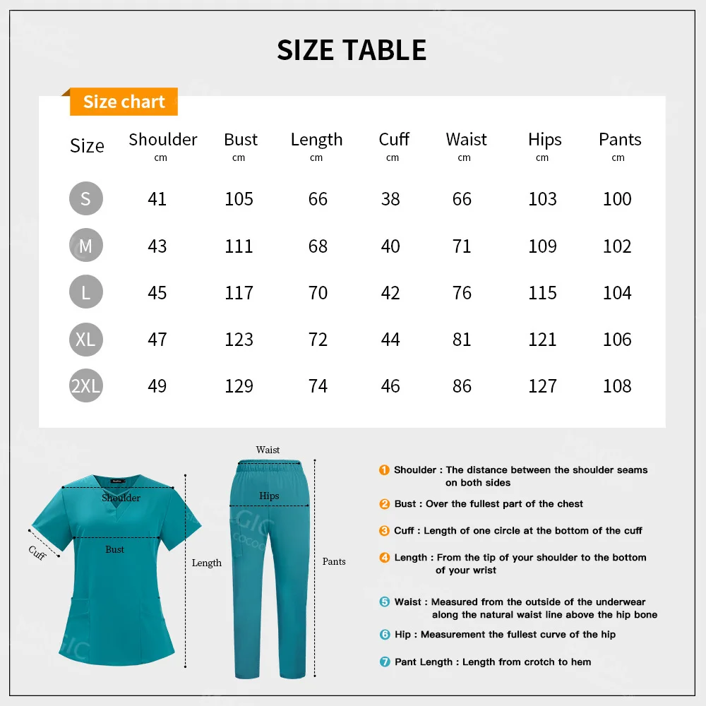 V Neck Scrub Uniform Women Doctor Nursing Workwear Stretch Fabric Surgery Set Multicolor Tops Pant Set Solid Color Vet Work Suit