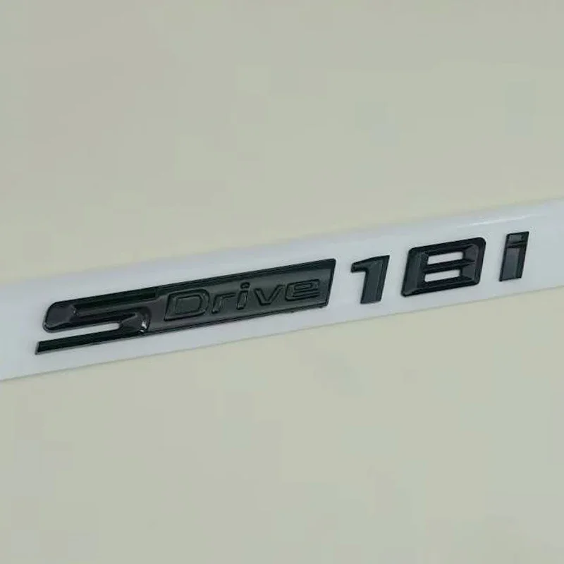 3D ABS Schwarzes Logo X1 Emblem Xdrive 20d 20i 25d 25i Buchstaben-Aufkleber Auto-Emblem für X1 E84 F48 F49 U11 Auto-Zubehör – Detail 7