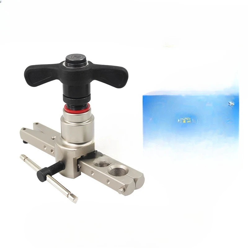 Eccentric pipe expander, crooked head top rolling flare, pipe expander set