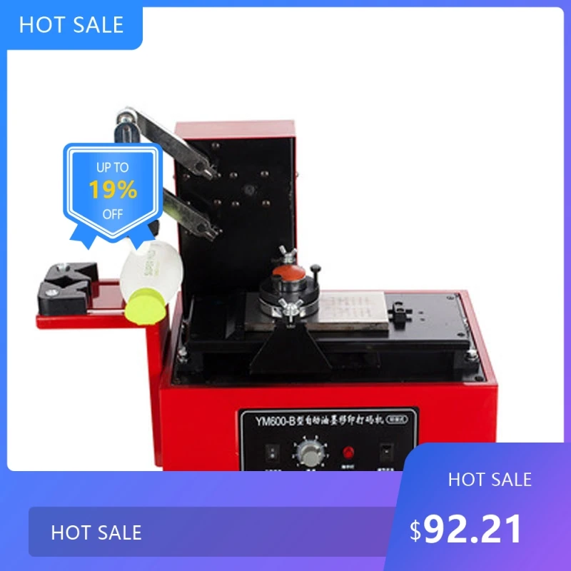 0728 2024 Desktop Electric Pad Printer Round Pad Printing Machine Environmental Protection Type Ink Printer Heat Pr