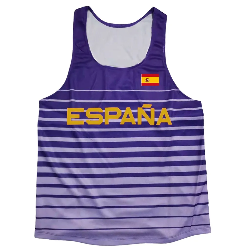 Fashion Athletics Tank Top Track Field Singlet Mens Clothing Runnning Speed Fitness Shirt Guys