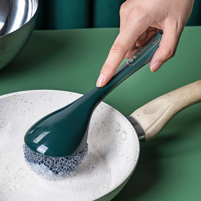 

Pot cleaning brush, sink and stove, long handled kitchen cleaning S brush, filter replacement, household items