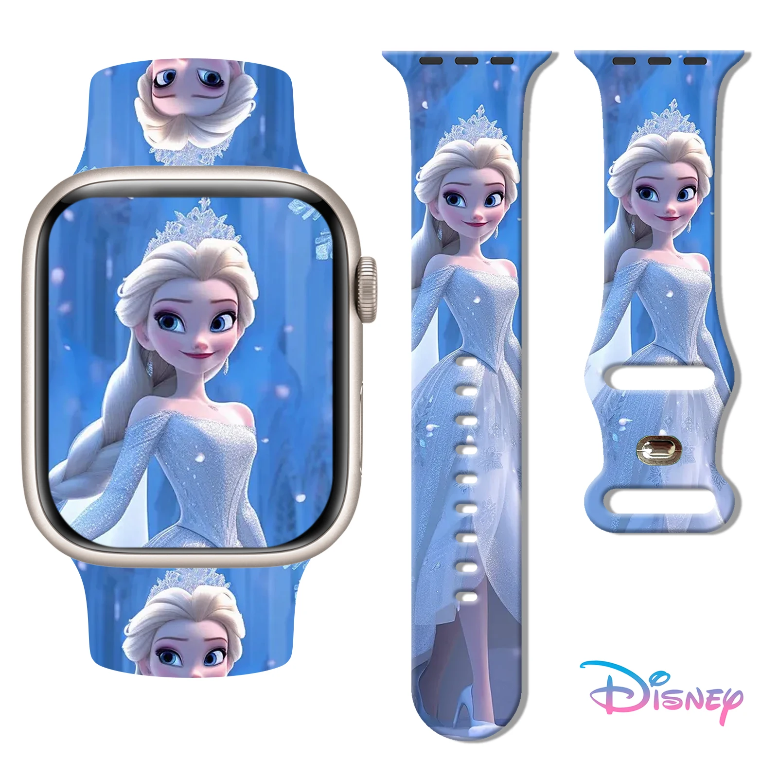 

Disney Frozen2 printing Strap for Apple Watch 11 10 9 8 7 Band Replaceable Bracelet for iWatch 46mm 42mm 41mm 40mm Watchband
