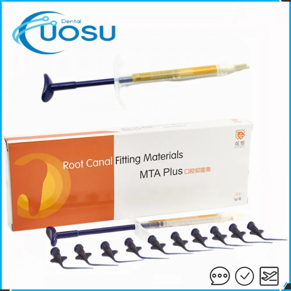 MTA Dental Material Root Canal Filling Fitting 1g Syinge Endodontic Sealing Liner Treatment Mta Plus Repair Cement Dentistry