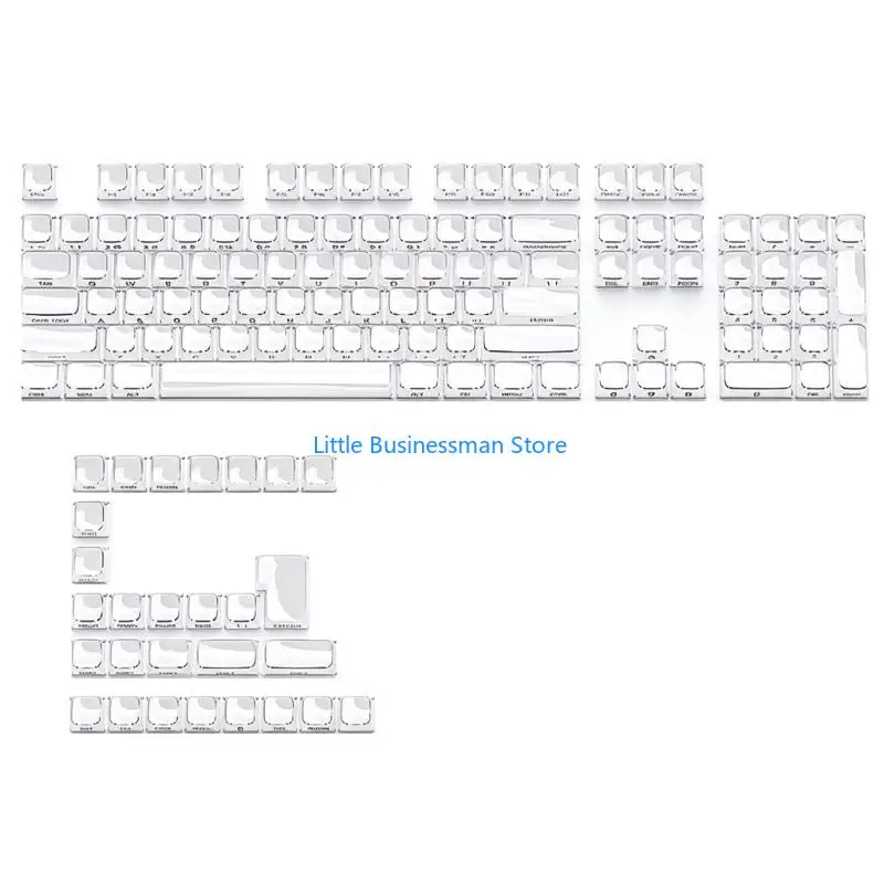 Seitlich bedrucktes Jelly-Style-Tastenkappen-Set MDA-Höhe für mechanische Tastatur-Styling M76A – Detail 2