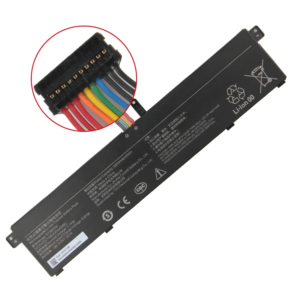 New Replacement Laptop Battery R13B03W For RedmiBook 13 XMA1903-AN XMA1903-BB Laptop Battery 5200mAh
