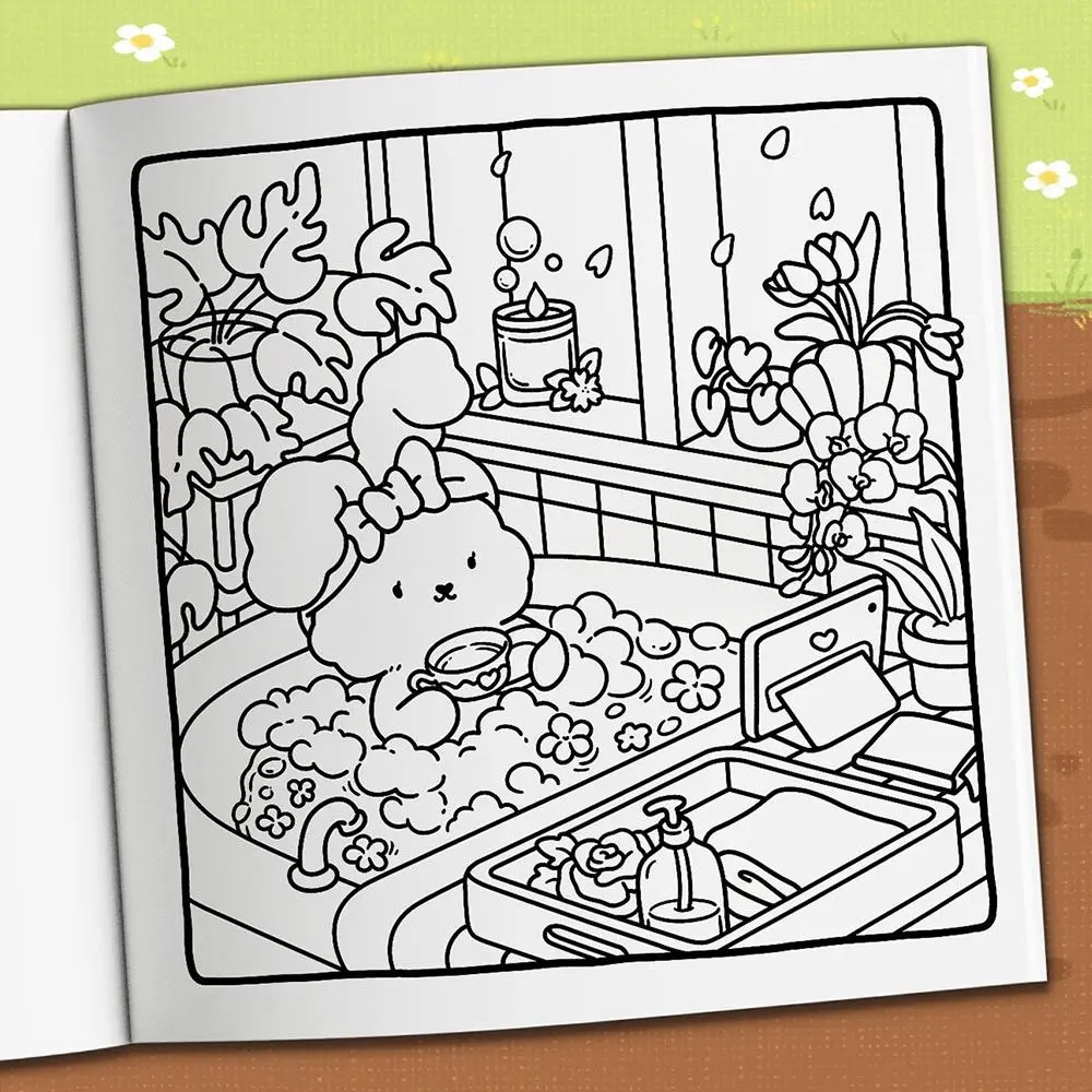 Funny Cartoon Coloring Book Stress Relief Painting Gift Graffiti Painting Book Educational Paperback for Adults And Teens