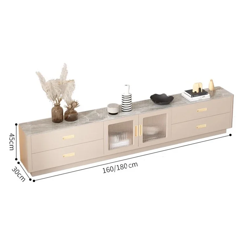 حامل تلفاز أبيض ساحر ممتاز وبسيط وأنيق وبسيط وخزانة تلفزيون بسيطة وأنيقة من Muebles De Salón Para Tv أثاث منزلي #2