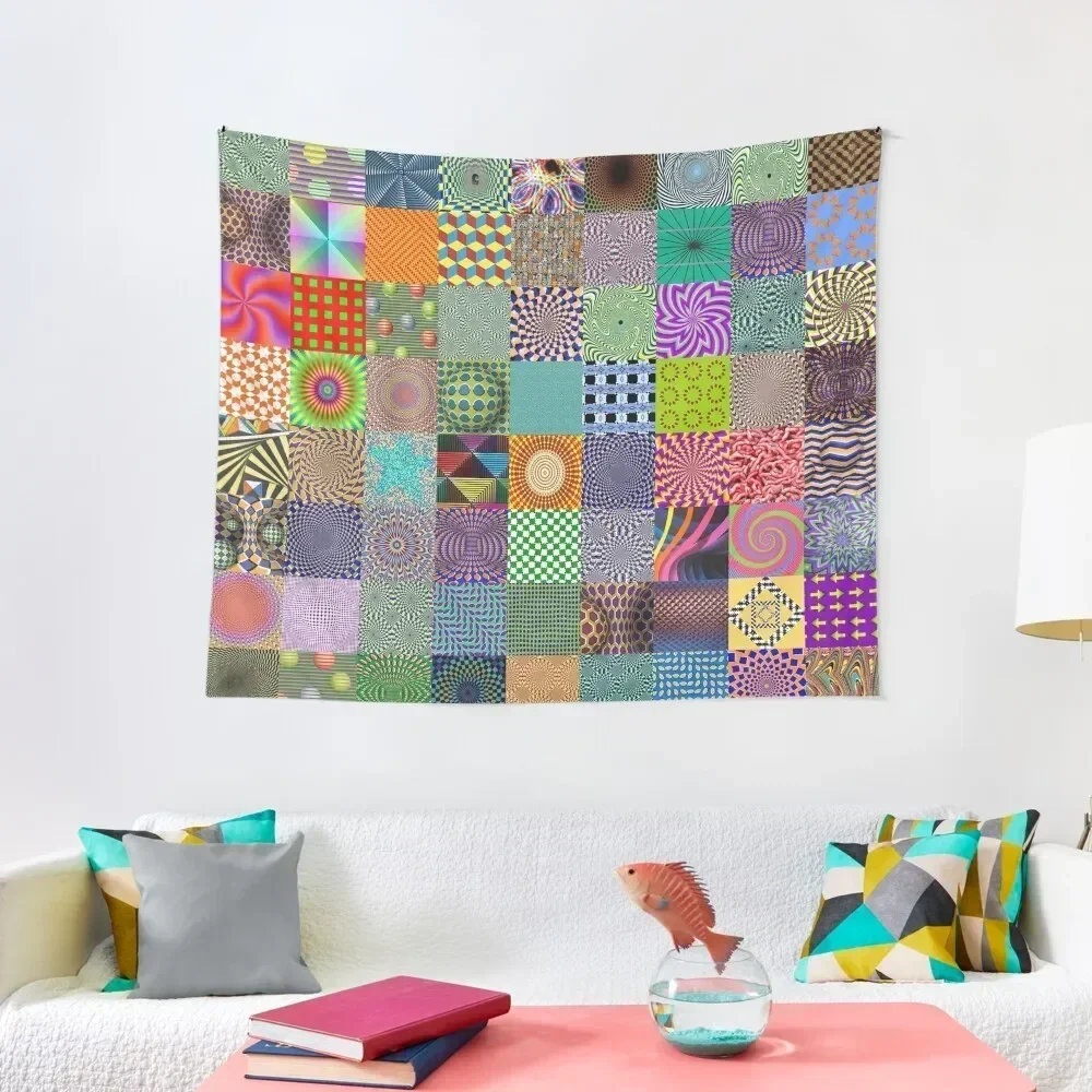 

Optical Illusions Tapestry Tapete For The Wall Home Decorating Living Room Decoration Tapestry