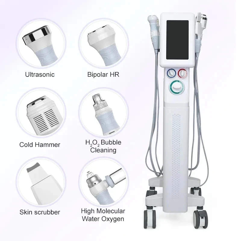 Professional  6 In 1 Water Oxygen Skin Care Deep Cleaning  Dermabrasion Facial Machine Water Aqua Peeling