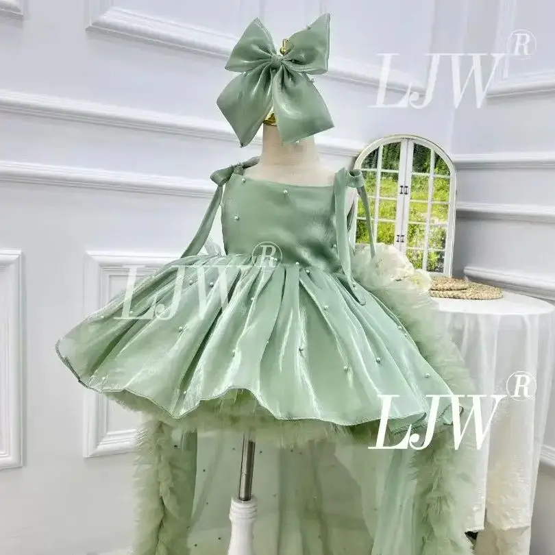 

2025 Sleeveless Flower-Adorned Tiered Tulle Flower Girl Dress for Princess Wedding Birthday Holiday Party Pageant toddler girls