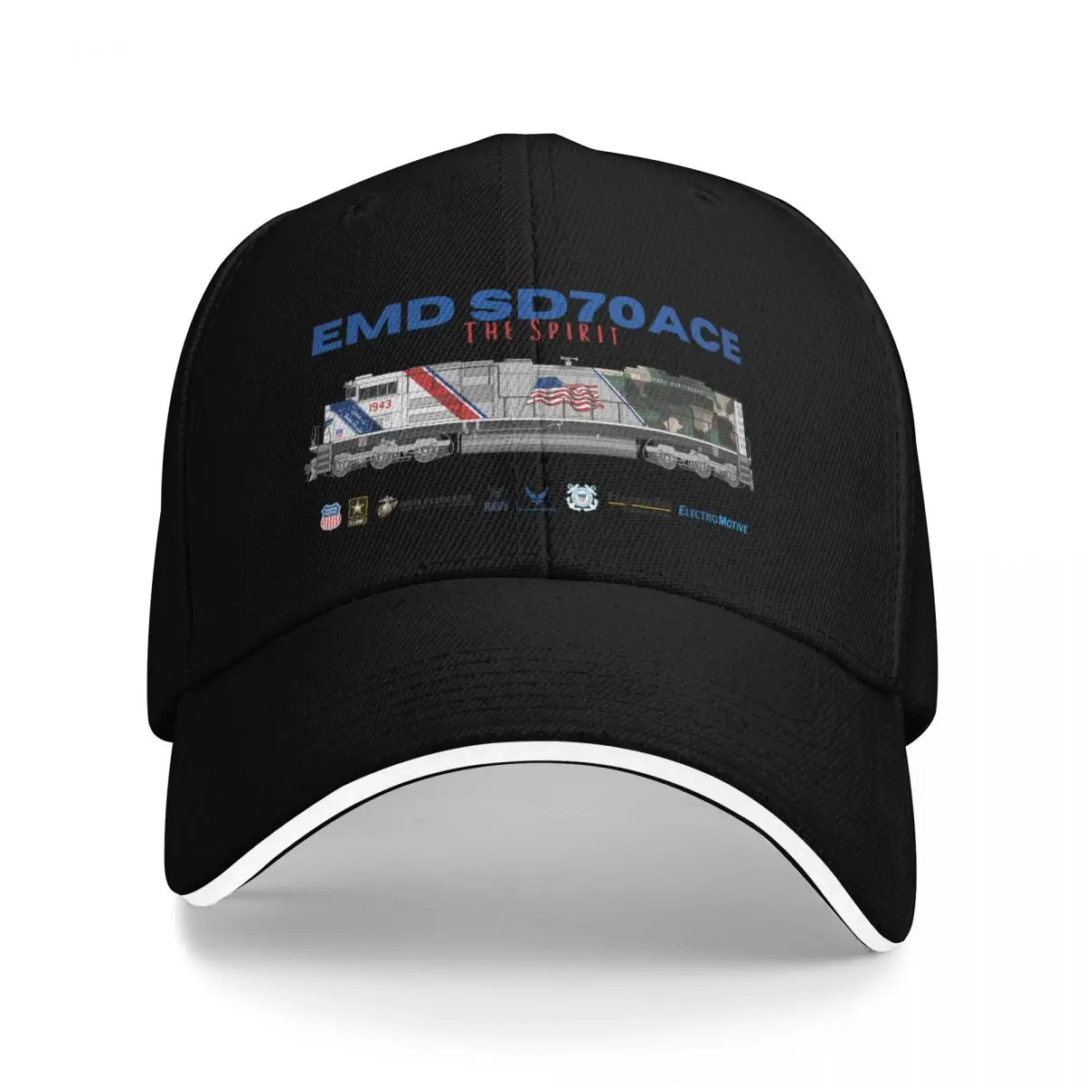 

UP 1943 The Spirit EMD SD70ACe drawing Baseball Cap Luxury Cap New In Hat Women's Hats 2025 Men's